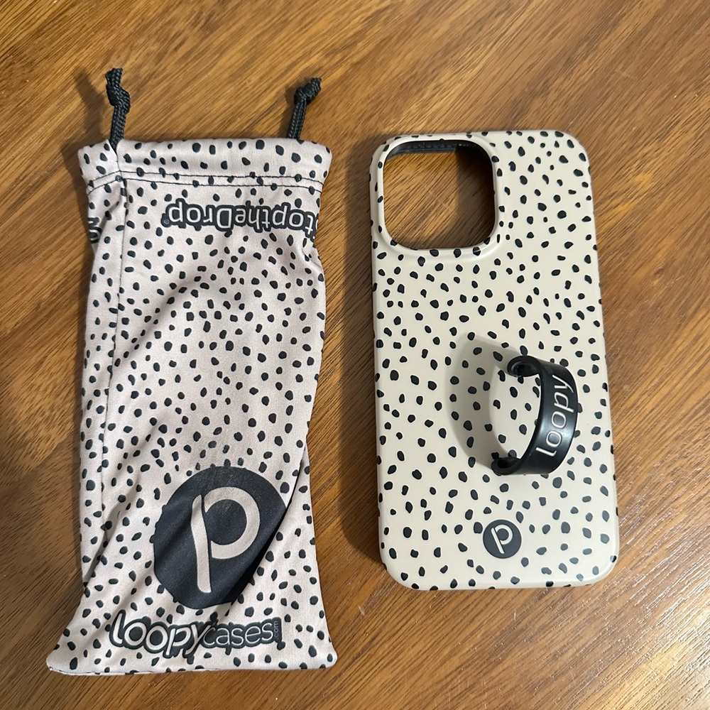 Loopy Mocha Dots Phone Case IPhone 14 Pro Max